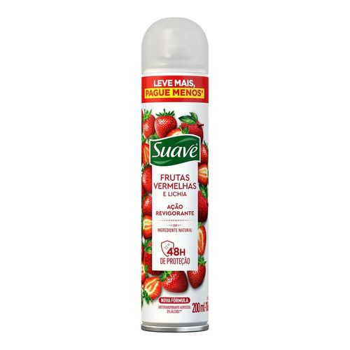 Desodorante Aerosol Suave Frutas Vermelhas 200ml