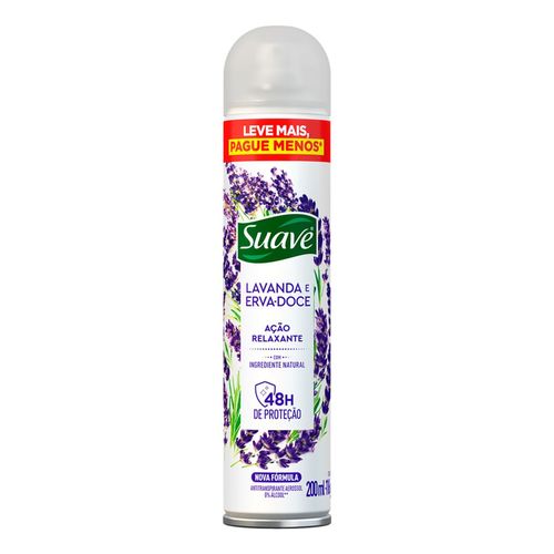 Desodorante Aerosol Suave Lavanda e Erva- Doce 200ml