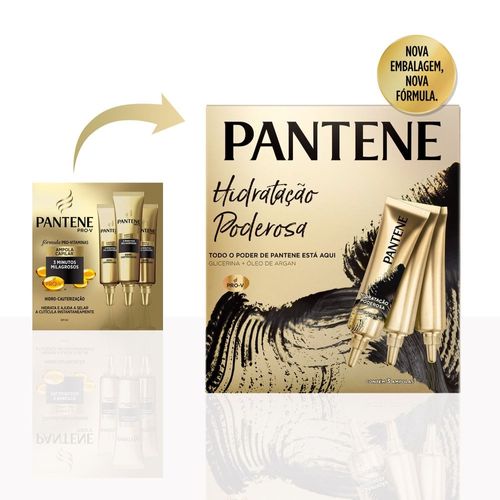 Kit Ampola Pantene Hidratação Poderosa com 3 Unidades 15ml