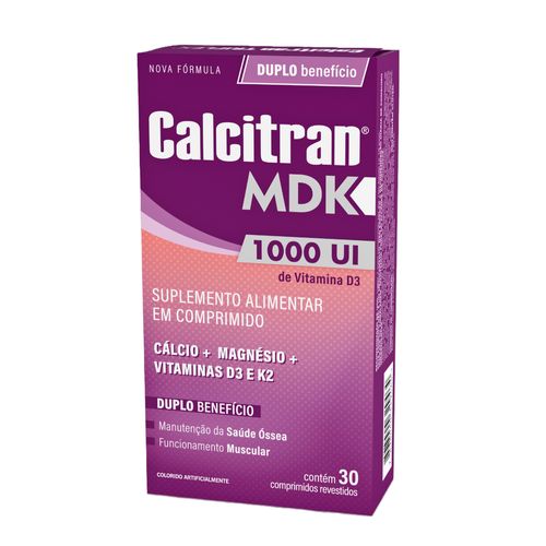 Calcitran MDK 1000UI com 30 Comprimidos