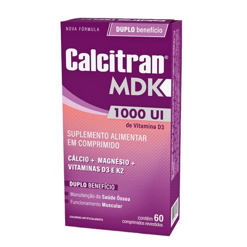 Calcitran MDK 1000UI com 60 Comprimidos