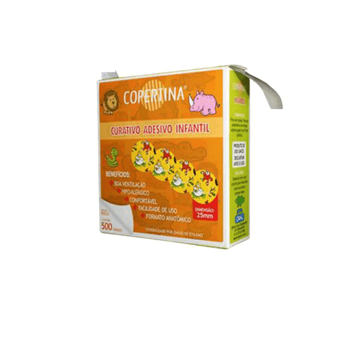 Curativo Adesivo Infantil Copertina Pós Coleta com 500 Unidades
