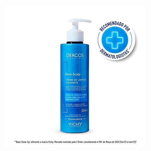 Creme de Limpeza Capilar Calmante Sensi Scalp Vichy Dercos 300ml