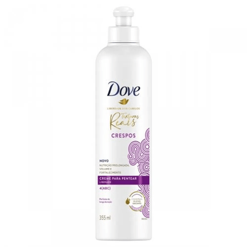 Creme para Pentear Dove Texturas Reais Cabelos Crespos 355ml