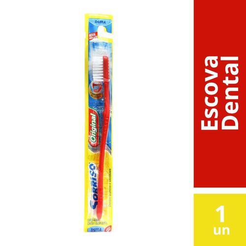 Escova Dental Sorriso Original Dura com 1 Unidade