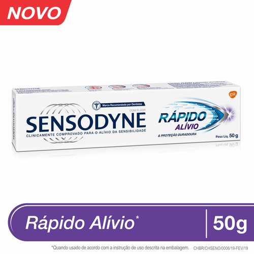 Creme Dental Sensodyne Rápido Alívio 50g