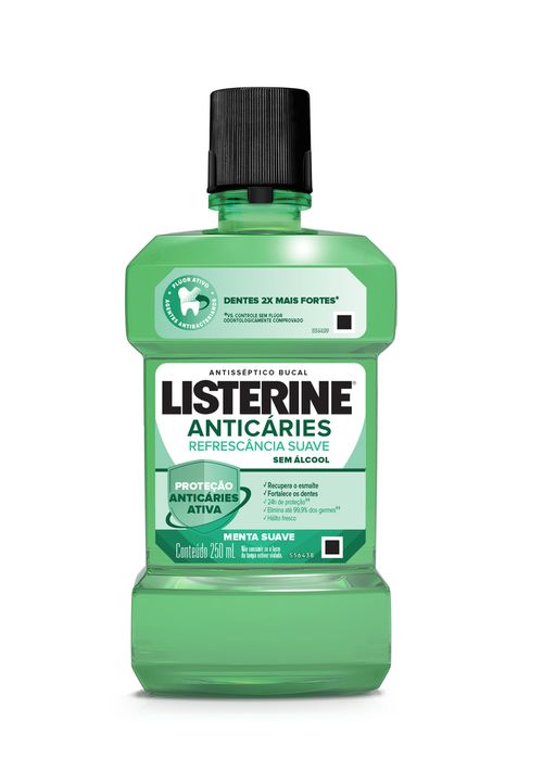 Antisséptico Bucal Listerine Anticáries Zero Álcool 250ml