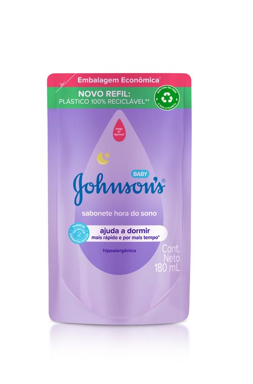 Sabonete Líquido Johnson's Baby Hora do Sono Refil 180ml