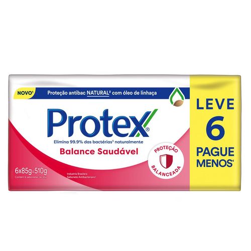 Kit Sabonete Barra Protex Balance Saudável 85g Leve 6 Pague Menos