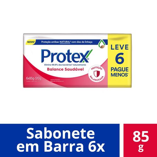 Kit Sabonete Barra Protex Balance Saudável 85g Leve 6 Pague Menos