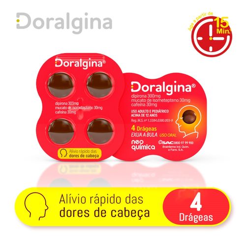 Doralgina com 4 Comprimidos