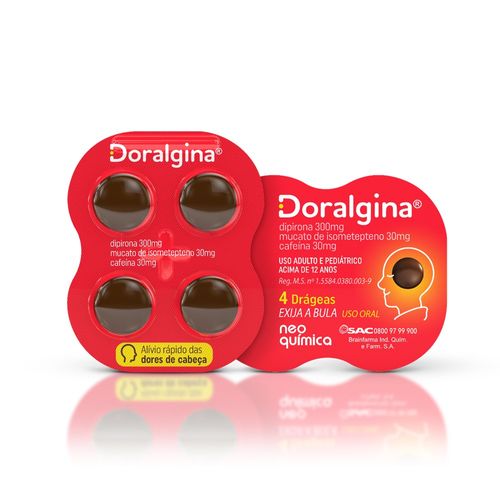 Doralgina com 4 Comprimidos
