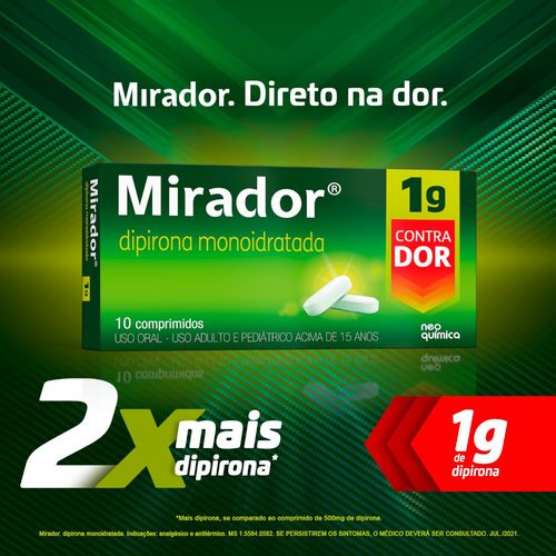 Mirador 1G com 10 comprimidos