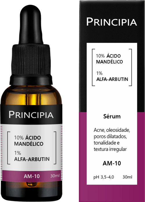 Sérum Facial Principia AM-10 10% Ácido Mandélico + Alfa-Arbutin 30ml