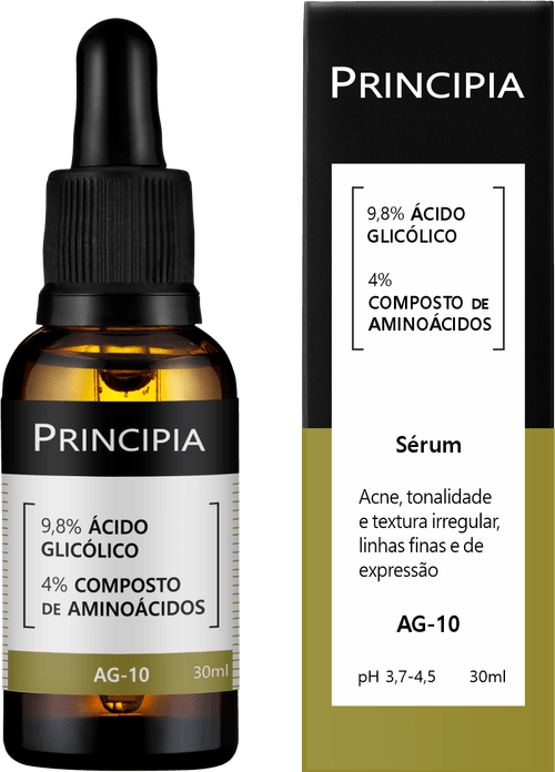 Sérum Facial Principia AG-10 9,8% Ácido Glicólico + Aminoácidos 30ml