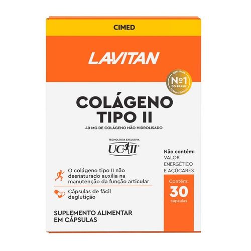 Lavitan Colágeno Tipo II com 30 Cápsulas