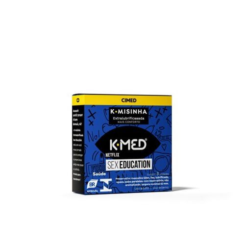Preservativo K-misinha Sex Education K-med Com 3 Unidades