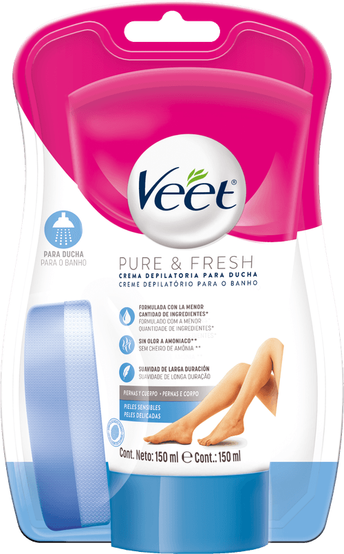 Creme Depilatório para Banho Veet Pure & Fresh 150ml
