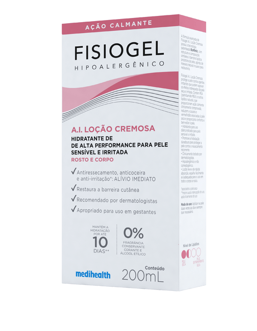 Loção Cremosa Fisiogel AI Ação Calmante 200ml