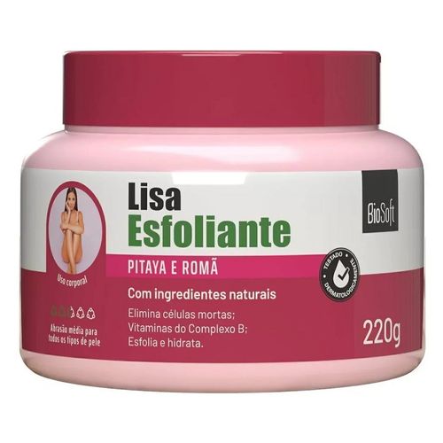 Lisa Esfoliante Corporal Pitaya e Roma Bio Soft 220g