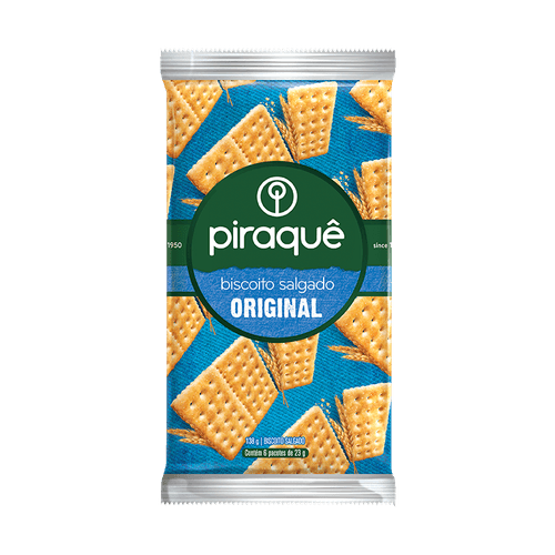 Biscoito Cracker Piraquê Salgado Original 138g