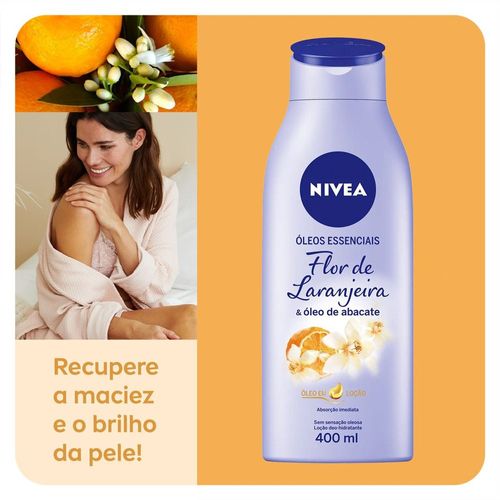 Hidratante Nivea Óleos Essenciais Flor de Laranjeira e Óleo de Abacate 400ml