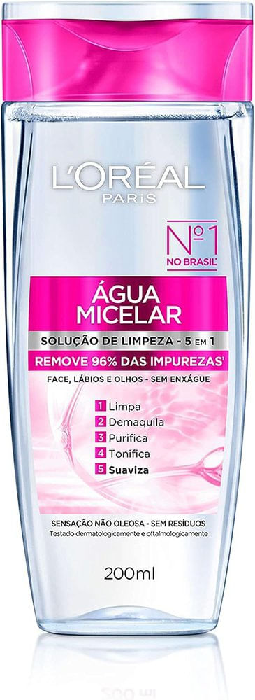Solução de Limpeza Facial L'oréal Água Micelar 200ml