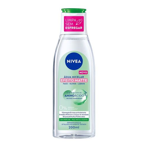 Água Micelar Nivea MicellAIR 7 em 1 Efeito Matte 200ml