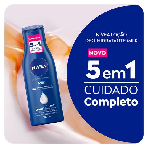 Nivea Loção Hidratante Milk Pele Seca a Extrasseca 200ml