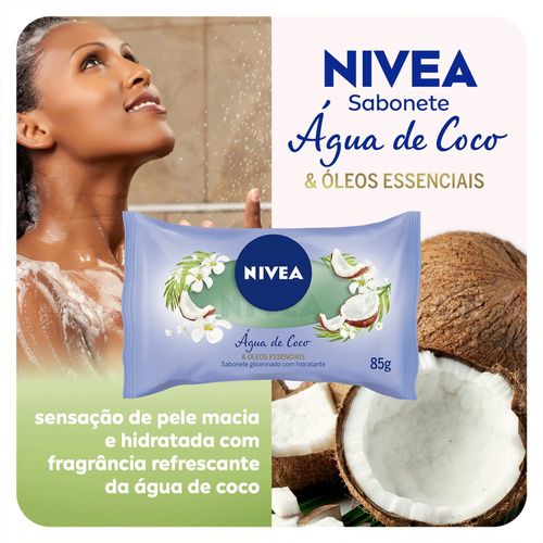 Sabonete Barra Nivea Água de Coco e Óleos Essenciais 85g