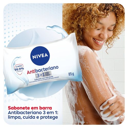 Sabonete em Barra Nivea Antibacteriano 3 em 1 85g