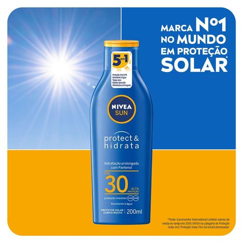 Protetor Solar Nivea Sun Protect & Hidrata FPS30 200ml