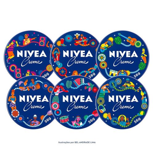 Nivea Creme Hidratante Lata Ritmos Brasileiros 56g