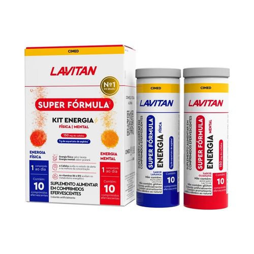 Lavitan Super Formula Combo Energia 10+10 Comprimidos Efervescentes