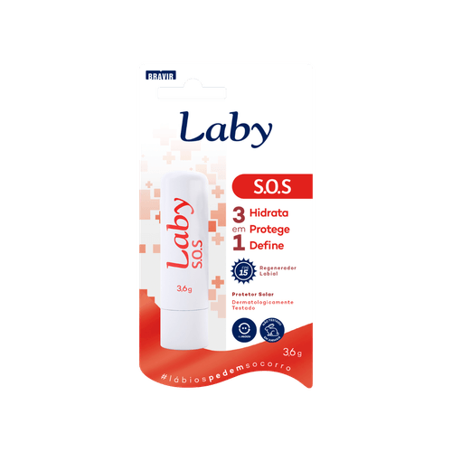 Regenerador Labial Laby S.O.S FPS 15 3,6g