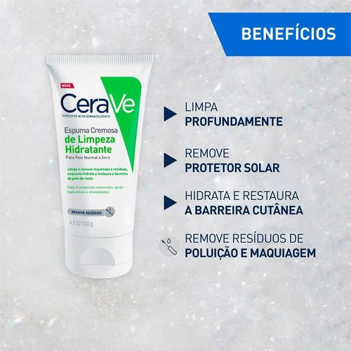 Espuma Cremosa de Limpeza Hidratante Cerave 60g