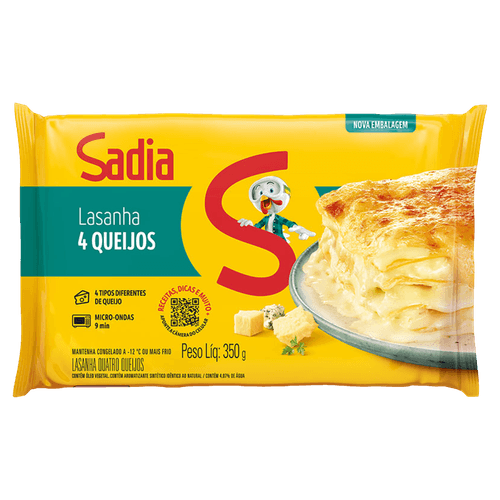 Sadia Mini Lasanha 4 Queijos Sadia 350g
