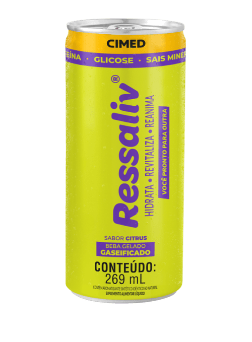 Ressaliv Gaseificado Citrus Lata 269ml