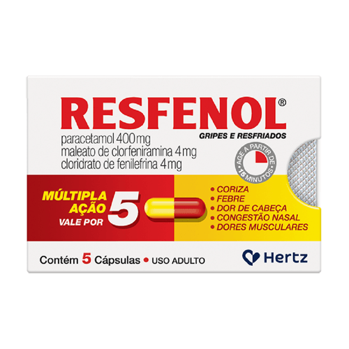 Resfenol com 5 Cápsulas