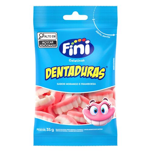 Balas de Gelatina Fini dentaduras Com 35g