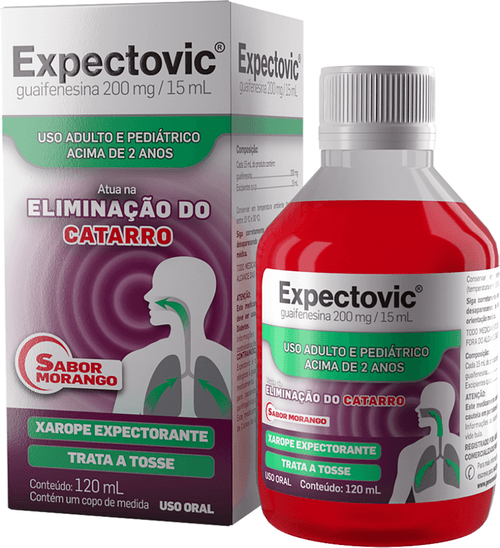 Expectovic Xarope Expectorante Morango 120ml