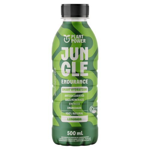 Isotônico Orgânico Limonada Plant Power Jungle Endurance Frasco 500ml