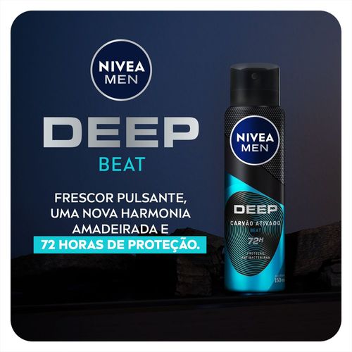 Desodorante Aerosol Nivea Men Deep Beat 150ml