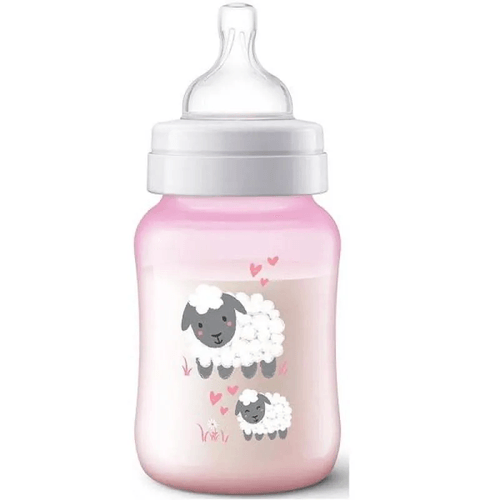 Mamadeira Anti-Colic Philips Avent Ovelha Rosa 260ml
