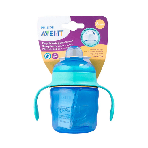 Copo de Transição Philips Avent Easy Sip 6M+ Azul com 200ml