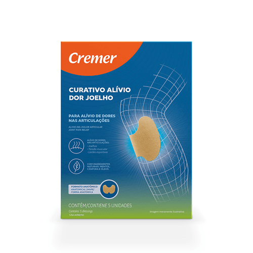 Curativo Alivio dor Joelho Cremer com 5 Unidades