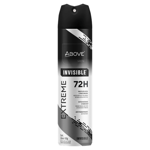 Antitranspirante Aerossol Invisible 72h Above Men Extreme 150ml
