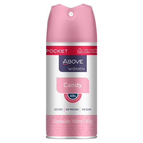 Antitranspirante Jato Seco Candy 48h Pocket Above Women 100ml