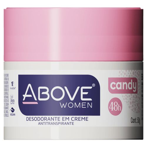 Desodorante em Creme Antitranspirante Invisible Candy 48h Above Women 50g