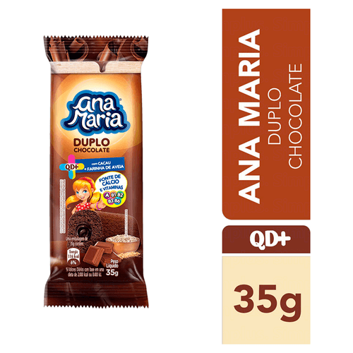 Bolinho Ana Maria Duplo Chocolate QD+ com 35g